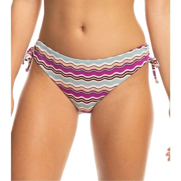 Roxy Women's Standard Flowy Mood Lace Up Hipster Bikini Bottom - Picture 1 of 6